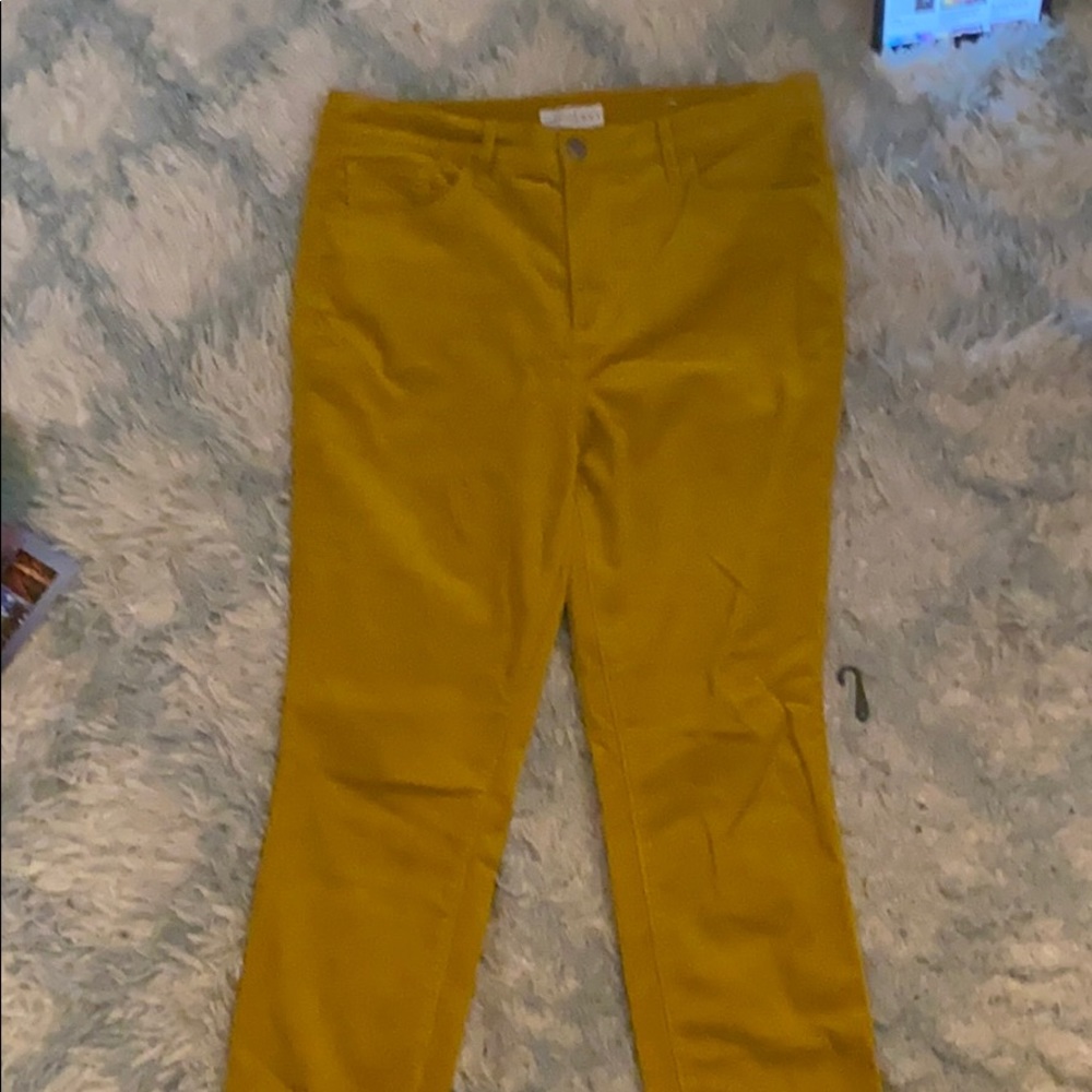 Loft yellow pants